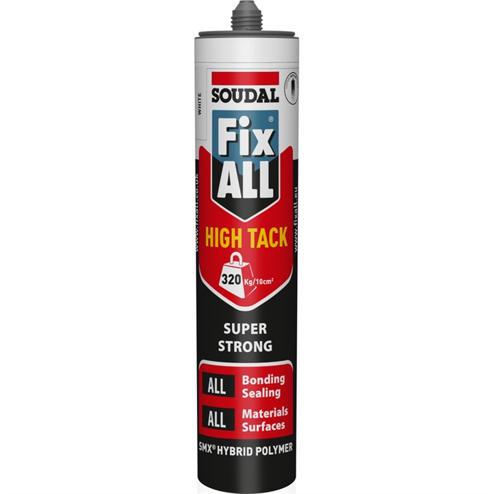 All Fixed Soudal Fix All High Tack - White (290ml) | Electrical Xpress Ltd