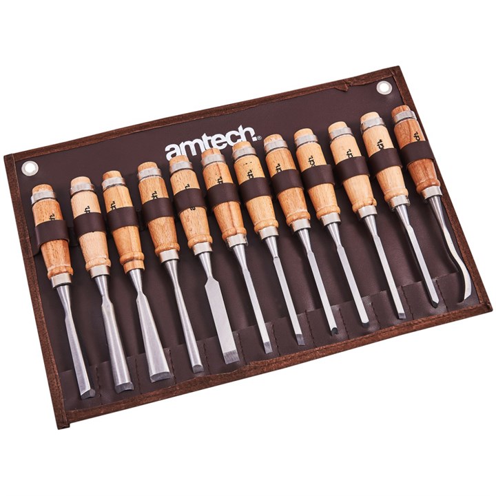12 Piece wood carving chisel set - Electrical Xpress Ltd