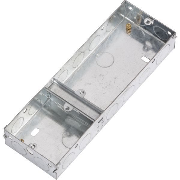 GSK335D 3G 35mm Single Plus Double Galvanised Steel Box | Electrical ...