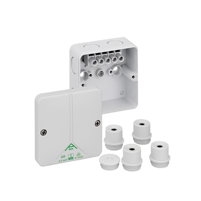 ABOX25NT Adaptable Box 5 Pole Terminal Block - Electrical Xpress Ltd